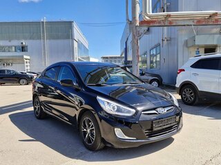 2014 Hyundai Solaris I, чёрный, 585000 рублей, вид 2