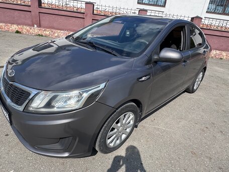 2012 Kia Rio III, серый, 530000 рублей, вид 4