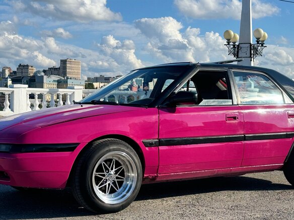 1992 Mazda 323 IV (BG), красный, 400000 рублей - вид 11