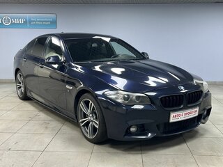 2014 BMW 5 серии 520i VI (F10/F11/F07) Рестайлинг, синий, 2270000 рублей, вид 3