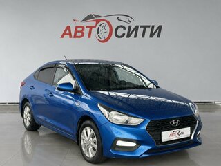 2017 Hyundai Solaris II, синий, 1125000 рублей, вид 1
