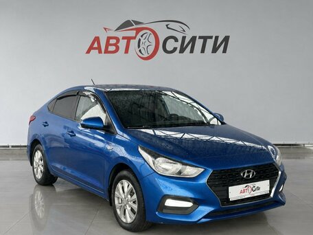 2017 Hyundai Solaris II, синий, 1125000 рублей, вид 3
