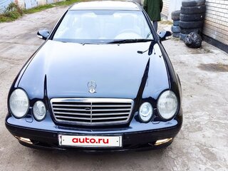 2001 Mercedes-Benz CLK-Класс 200 I (W208) Рестайлинг, синий, 530000 рублей, вид 1