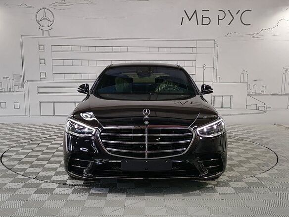 2024 Mercedes-Benz S-Класс 500 4MATIC VII (W223), чёрный - вид 3