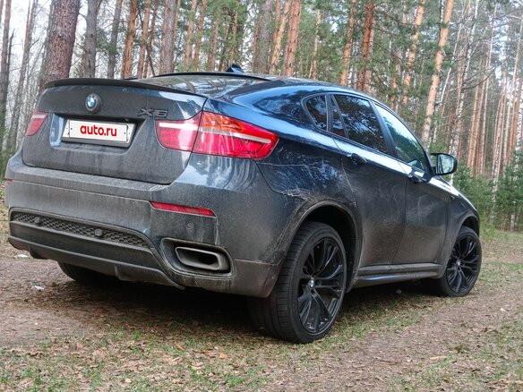 2013 BMW X6 30d I (E71) Рестайлинг, синий - вид 6