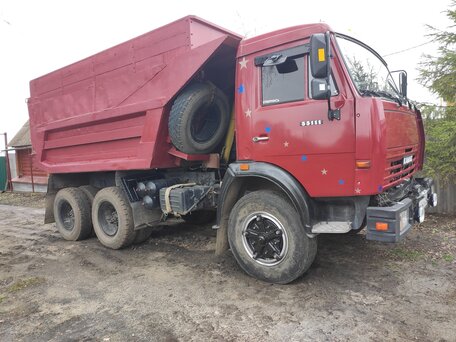 1991 КамАЗ 5511, красный, 1050000 рублей, вид 2
