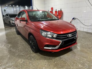 2016 Lada (ВАЗ) Vesta I, красный, 750000 рублей, вид 2