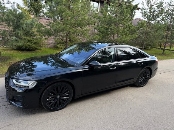 2018 Audi A8 Long 60 TFSI IV (D5), чёрный - вид 12