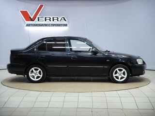 2007 Hyundai Accent ТагАЗ II, чёрный, 310000 рублей, вид 4