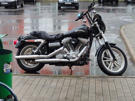 2007 Harley-Davidson Dyna Super Glide, чёрный, 520000 рублей, вид 3