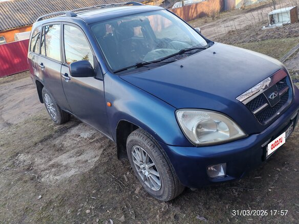 2007 Chery Tiggo (T11) I, синий, 230000 рублей - вид 1