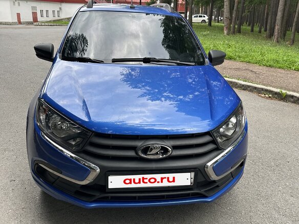 2021 Lada (ВАЗ) Granta I Рестайлинг, синий, 635000 рублей - вид 1