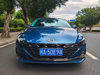 2021 Hyundai Elantra VII (CN7), синий, 1200000 рублей, вид 2