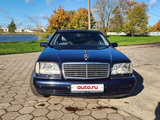 1996 Mercedes-Benz S-Класс 320 III (W140) Рестайлинг, синий, 1100000 рублей, вид 4