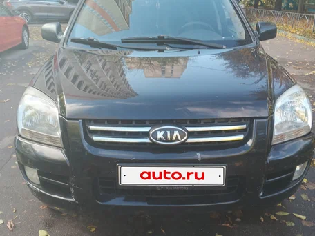 2007 Kia Sportage II, чёрный, 680000 рублей, вид 1