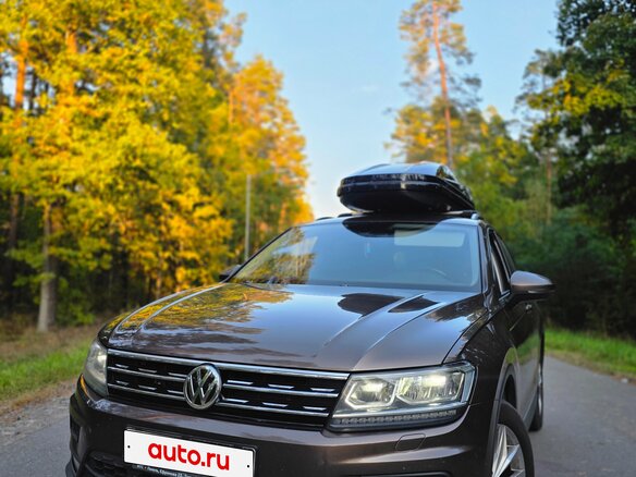 2018 Volkswagen Tiguan II, коричневый, 1680000 рублей - вид 4