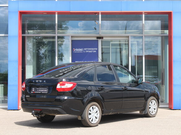 2023 Lada (ВАЗ) Granta I Рестайлинг, чёрный - вид 2