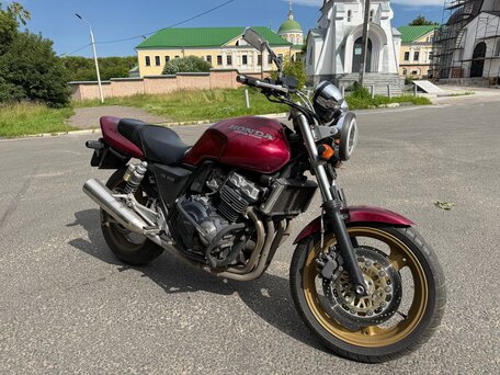 1995 Honda CB 400 Super Four, красный, 220000 рублей, вид 2
