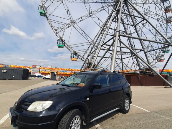 2007 Mitsubishi Outlander I, чёрный, 616000 рублей - вид 1