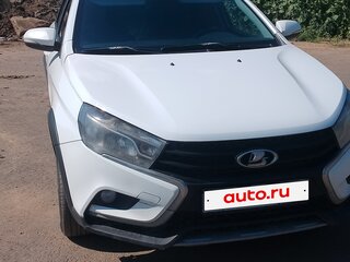 2019 Lada (ВАЗ) Vesta SW Cross I, белый, 800000 рублей, вид 2