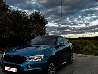 2018 BMW X6 30d II (F16), голубой, 5100000 рублей, вид 2