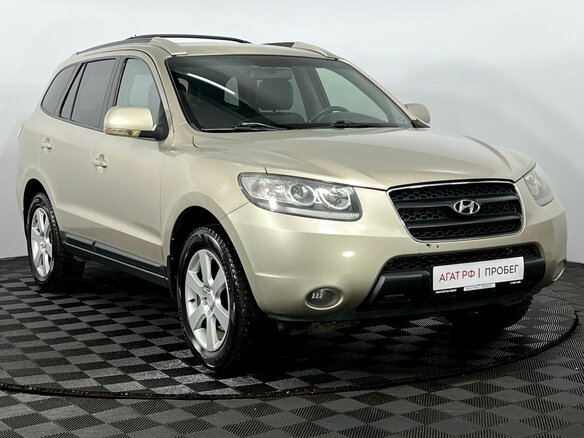 2008 Hyundai Santa Fe II, бежевый - вид 3
