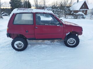 2003 Lada (ВАЗ) 1111 Ока, красный, 99000 рублей, вид 4