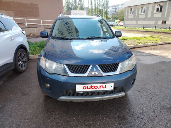 2008 Mitsubishi Outlander II, синий, 850000 рублей - вид 1