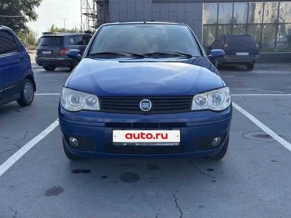 2008 Fiat Albea I Рестайлинг, синий - вид 1