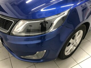 2012 Kia Rio 4-speed III, синий, 870000 рублей, вид 4