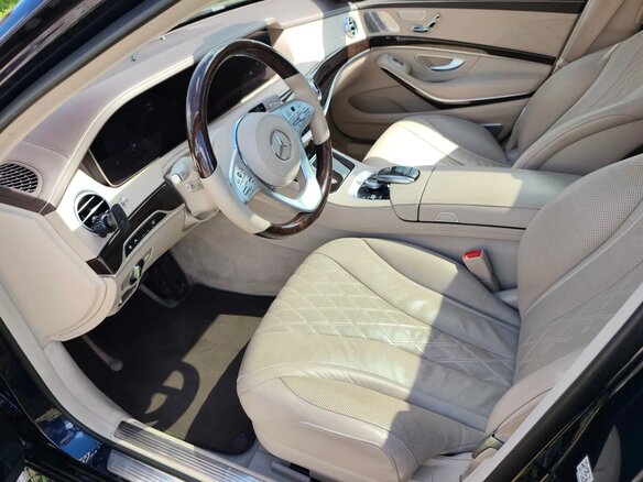 2020 Mercedes-Benz Maybach S-Класс 560 I (X222) Рестайлинг, синий, 6000000 рублей - вид 4