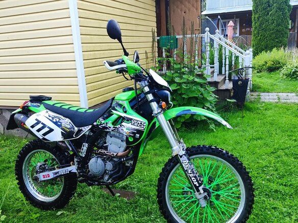 1999 Kawasaki KLX 250, зелёный, 250000 рублей - вид 2