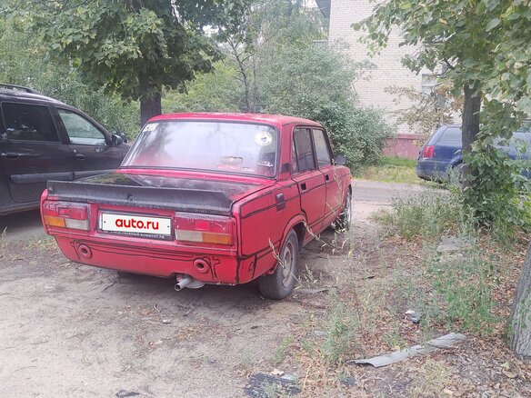 2001 Lada (ВАЗ) 2107, пурпурный - вид 2