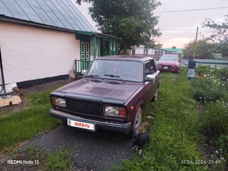 2008 Lada (ВАЗ) 2107, пурпурный, 180000 рублей, вид 3