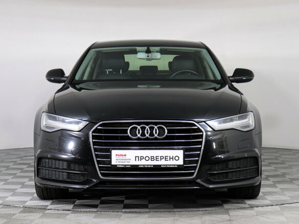 2017 Audi A6 IV (C7) Рестайлинг, чёрный - вид 1