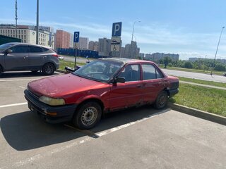 1991 Toyota Corolla VII (E100), красный, 30000 рублей, вид 1