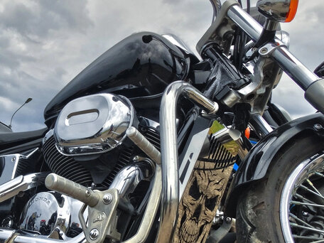 2002 Honda Shadow 400, чёрный, 430000 рублей, вид 3