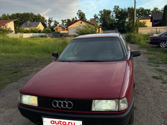 1989 Audi 80 IV (B3), красный