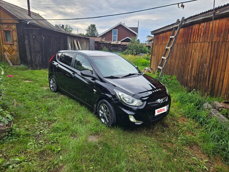 2014 Hyundai Solaris I, чёрный, 824000 рублей, вид 1