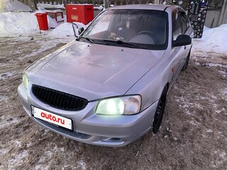 2003 Hyundai Accent ТагАЗ II, серебристый, 250000 рублей, вид 1