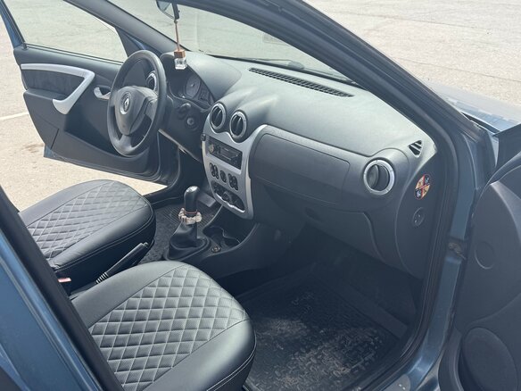 2011 Renault Logan I Рестайлинг, синий, 450000 рублей - вид 8