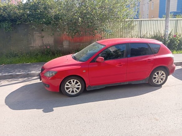 2006 Mazda 3 I (BK) Рестайлинг, красный, 450000 рублей - вид 7