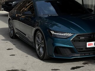 2019 Audi A7 55 TFSI II (4K), зелёный, 4000000 рублей, вид 5