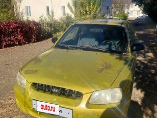 2003 Hyundai Accent ТагАЗ II, жёлтый, 145000 рублей, вид 1