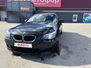 2007 BMW 5 серии 525i V (E60/E61) Рестайлинг, чёрный, 1100000 рублей, вид 2