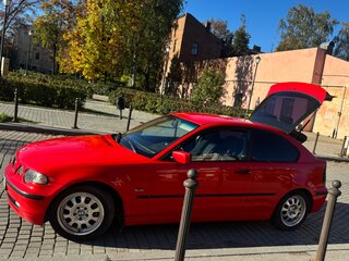 2002 BMW 3 серии Compact 316i IV (E46) Рестайлинг, красный, 550000 рублей, вид 3