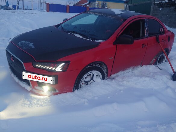 2009 Mitsubishi Lancer X, красный, 820000 рублей - вид 5
