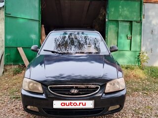 2005 Hyundai Accent ТагАЗ II, чёрный, 275000 рублей, вид 3