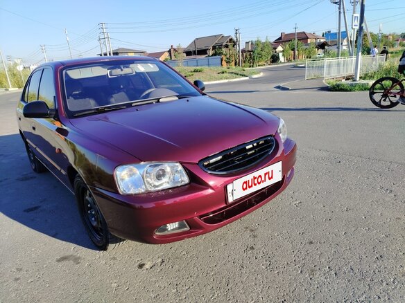 2011 Hyundai Accent ТагАЗ II, красный, 520000 рублей - вид 1