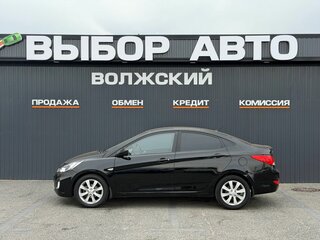 2012 Hyundai Solaris I, чёрный, 699000 рублей, вид 2